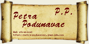Petra Podunavac vizit kartica
